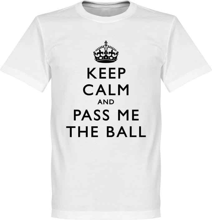 Keep Calm And Pass Me The Ball T-Shirt - 4XL
