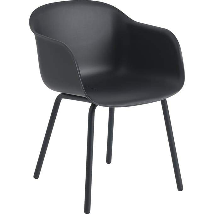 Muuto Fiber Outdoor Stoel - anthracite black
