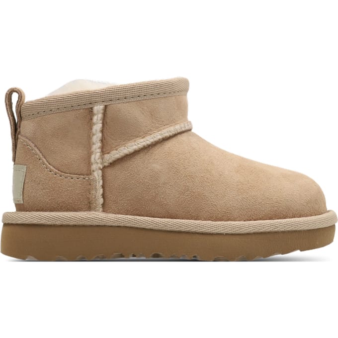 UGG® Classic Ultra Mini for Kids in Tan, Size 9, Twinface/Polyester/Wool