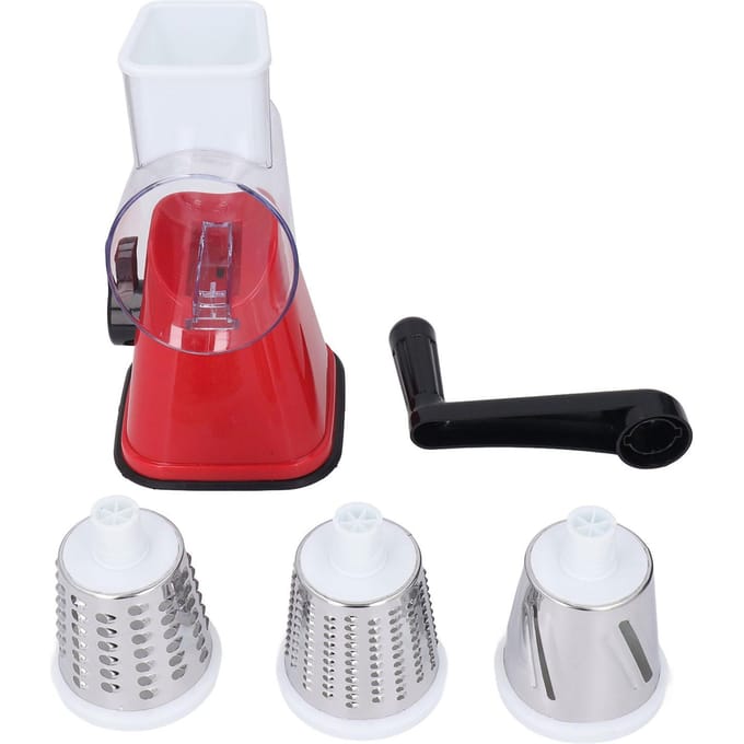Kaasrasp Handmatig Multifunctioneel ABS SUS Keuken Kaasrasp met 3 Vervangbare Mesjes voor red