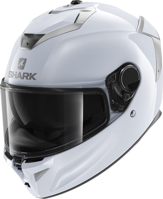Shark Spartan GT Blank Bcl. Micr. Wit Zilver Glanzend W01 Integraalhelm - Maat 2XL - Helm