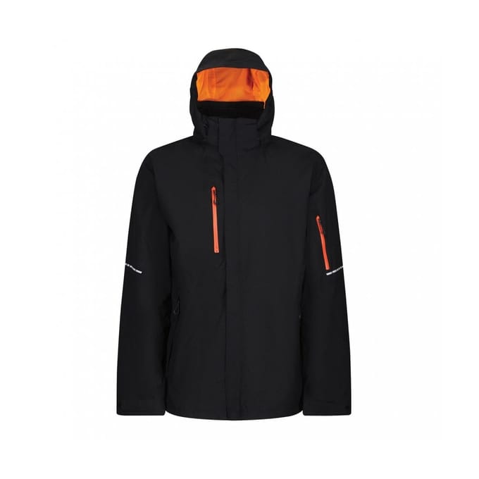 Regatta Heren X-Pro Exosphere II Soft Shell Jas (Zwart/Magma Oranje)
