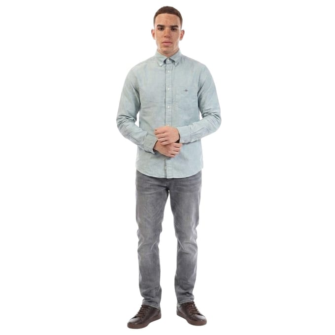 Gant Heren Oxford Katoenen Button-Down Overhemd (Groen)