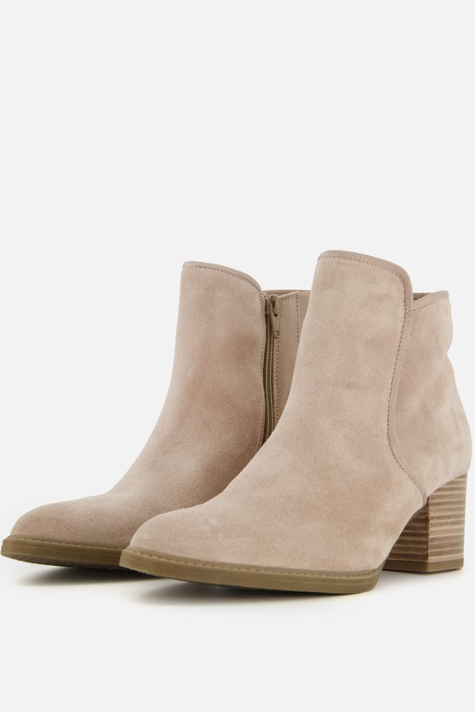 Gabor Gabor Enkellaarsjes beige Suede