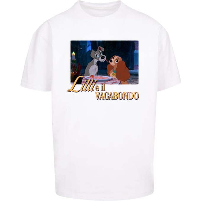 Mister Tee Lilli E Il Vagabondo Heavy Oversize T-shirt Wit