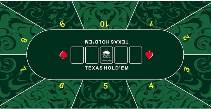 Buffalo Pokerkleed groen 180x90cm 3mm