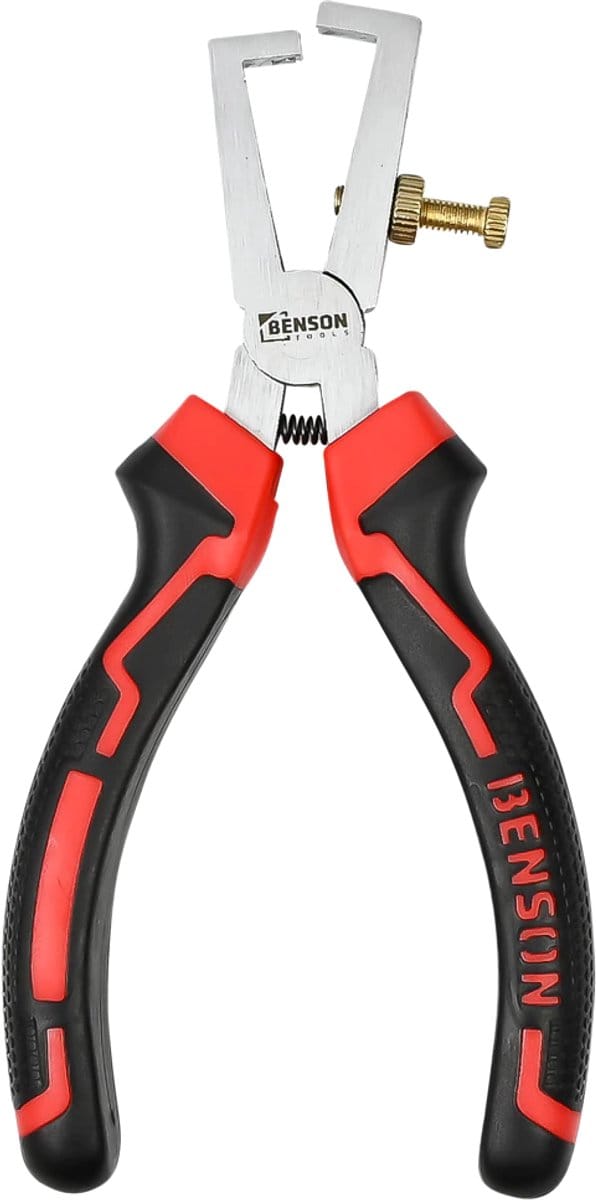 Striptang | Afstriptang | 150 mm | Draadstripper | Robuuste grip | Instelbare stelschroef | Benson