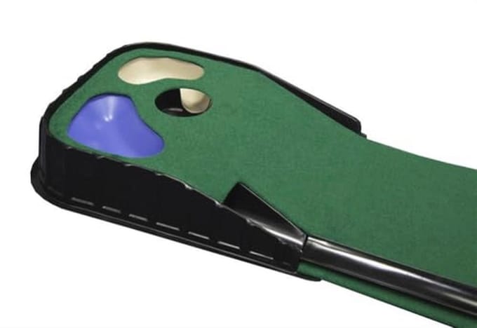 Golf Putting Mat met Oprijplaat en Automatische Balteruggave