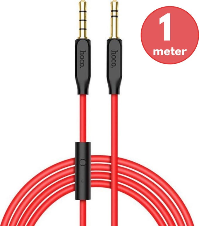 hoco UPA12 3,5 mm plug male naar 3,5 mm plug male - 1 m