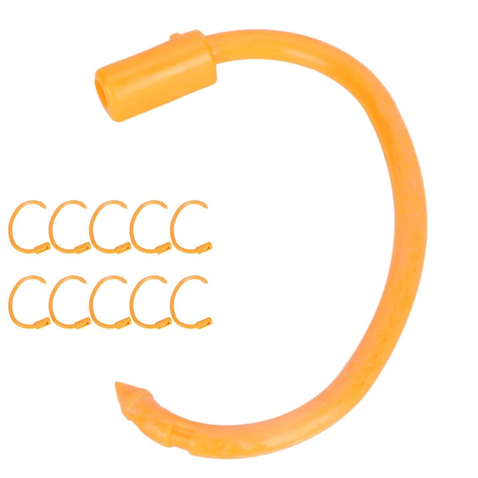 10 STUKS Verstelbare Niet-Giftige Plastic Koe Neusring Flexibele Clip Set Pluimvee Accessoire(Koe Neusring )