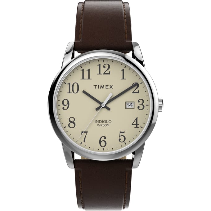 Timex Easy Reader Classic TW2V68700 Horloge - Leer - Bruin - Ø 38 mm