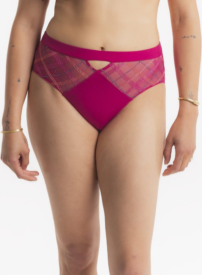 Louisa Bracq Albanach Tailleslip Fuschia Rood 46
