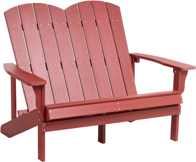 ADIRONDACK - Tuinbank - Rood - Kunsthout