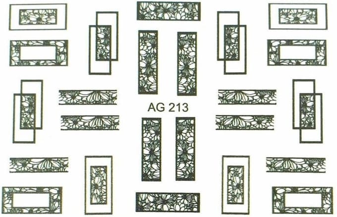 Korneliya Airbrush Waterdecal AG 213 black