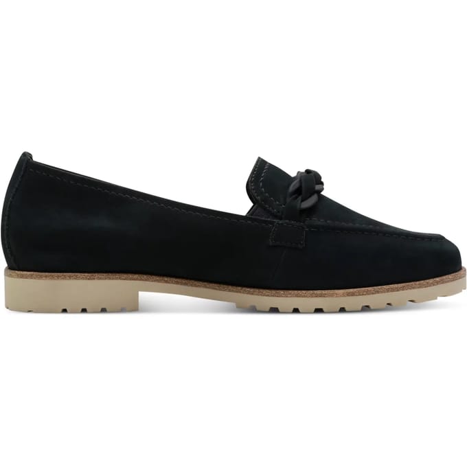 Tamaris Instappers blauw Leer - Maat 37