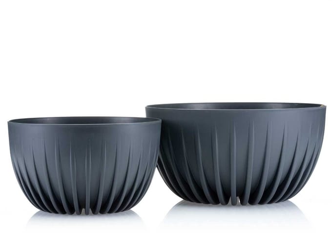 HowHomely Stripped Eco - Plantenbak Set - Recyclage - Weerbestendig