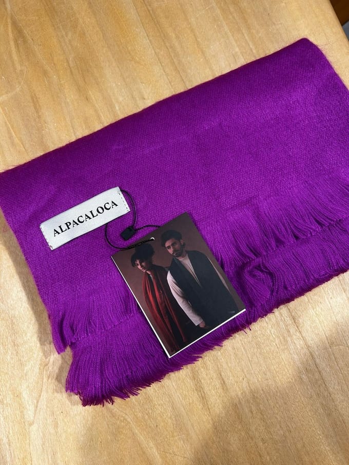 Alpaca Loca 701 Sjaals Dames - Fuchsia - Maat ONESIZE