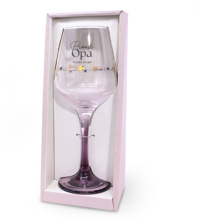 Sparkling wijnglas | Thema: Opa | Inhoud: 350ml | Kleur: Roze
