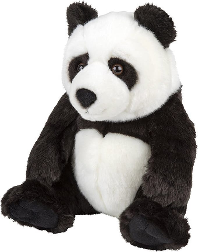 Nature Planet Pluche Pandabeer - knuffelbeer - 25 cm - beren knuffels - speelgoed