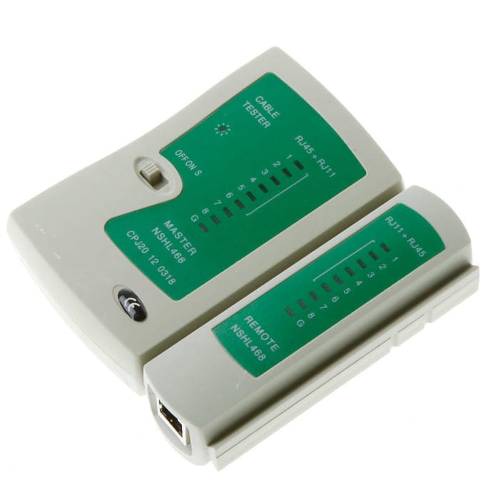 Internet Ethernet Crimper UTP Lan Tool Testen Netwerk Kabel Tester RJ45 RJ11 1.05m groen