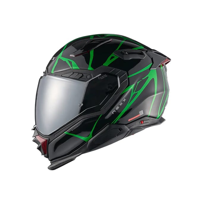 Nexx X.WST 3 B-Side Zwart Groen Integraalhelm - Helm