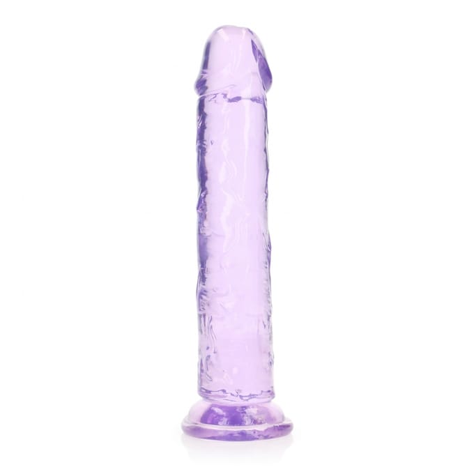 Shots - RealRock REA154PUR1 - Realistische dildo met zuignap - Glow in the dark