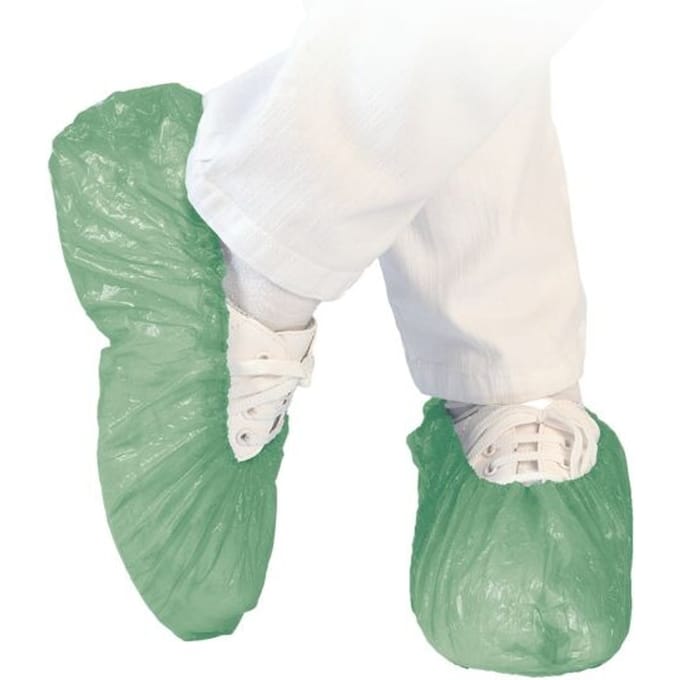 Overschoenen Schoenovertrek sterke kwaliteit - groen - 100 stuks