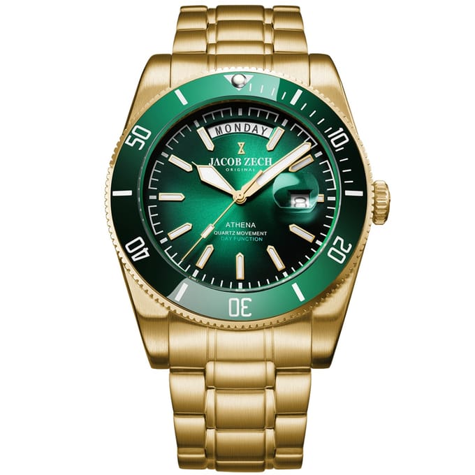 Jacob Zech - Heren Horloge Athena - Goud