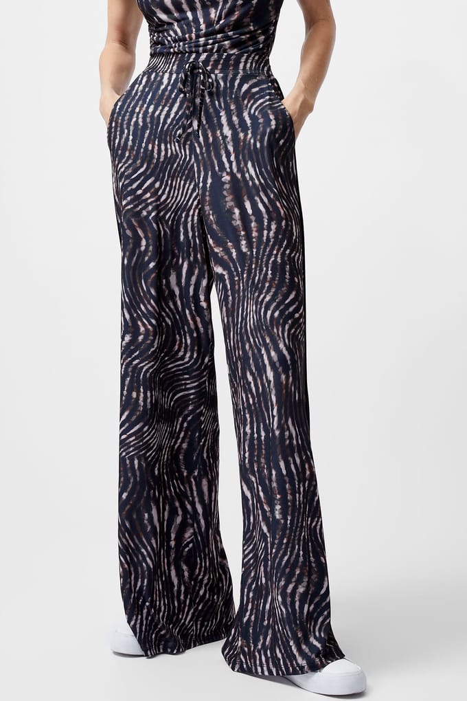 French Connection Zina Portia Trouser Brown Multi Taglia: M | Pantaloni da completo Outlet | Donna | Marrone