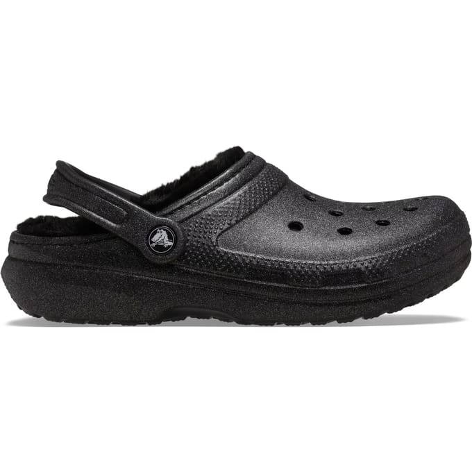 Klompen Crocs Classic Fuzz Lined Glitter Clog