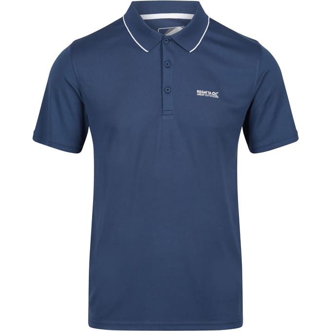 Regatta Heren Maverick V Actief Poloshirt (Maanlicht Denim)