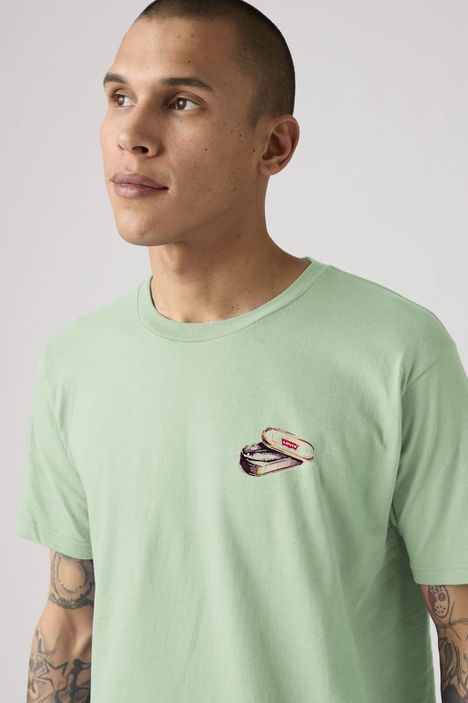 Levi's Ss Relaxed Fit Tee Coastal Creative Deli Größe: S | Bedruckte T-Shirts Outlet | Herren