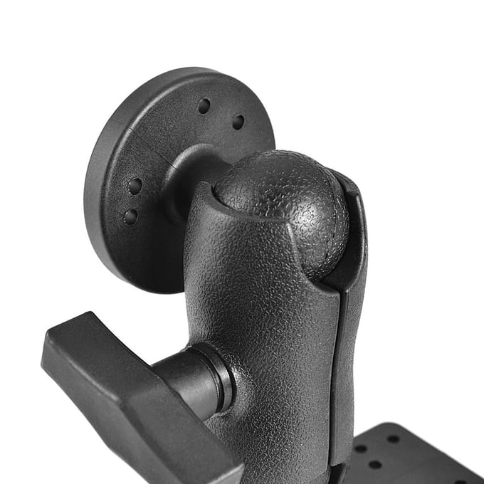 Draagbare kajak Fishfinders-houder Fishfinder Ball Mount Base 360 ​​graden draaibare Fishfinder Mount Fish zwart