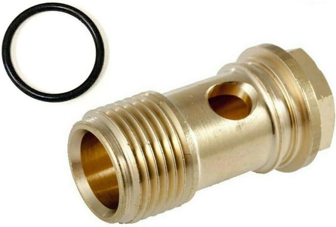 Montage Bout - Pomp Onderdeel - Pomp Reparatie - Messing Banjobout - 1/2" - Messing