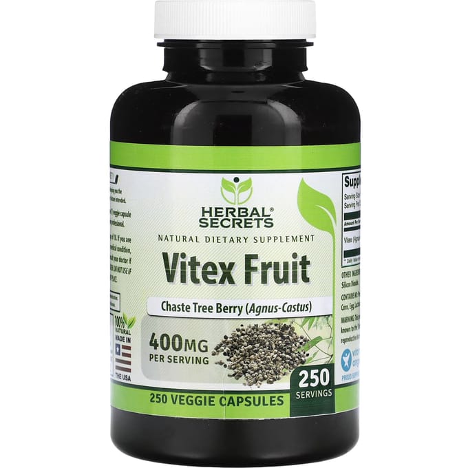 Monnikspeper Vrucht, 400Mg, 250 Plantaardige Capsules