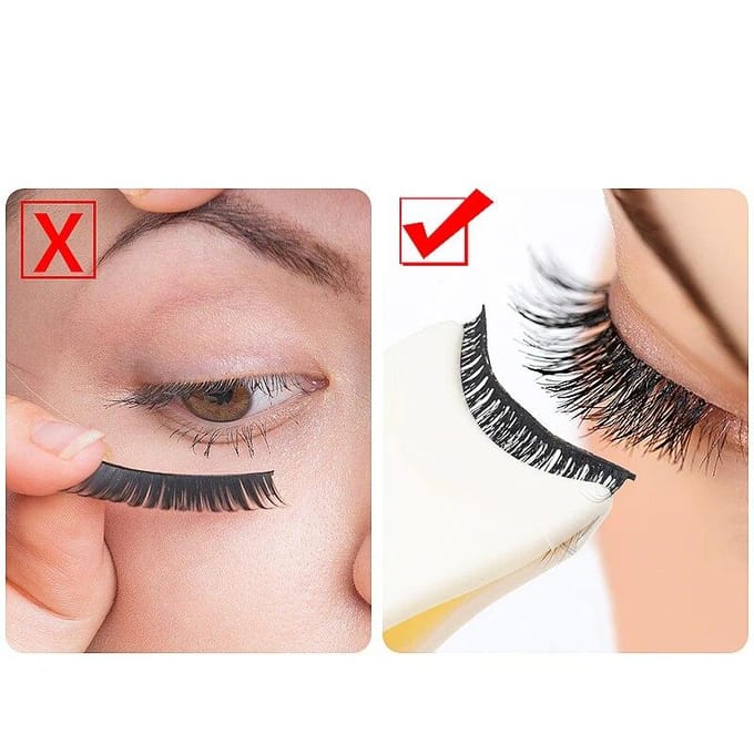 Pâte de faux cils, outils de beauté, applicateur de faux cils, pincettes, Mascara, pince à cils, recourbe-cils, outil cosmétique de maquillage blanc