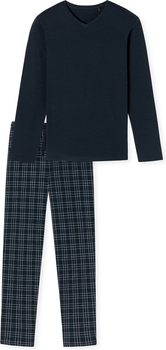 Schiesser – Fine Interlock - Pyjama – 180271 – Night Blue - 54