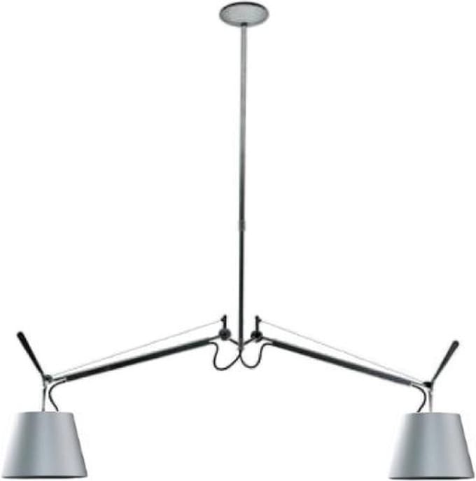 Artemide Tolomeo Due Bracci hanglamp Ø 24 cm satijngrijs