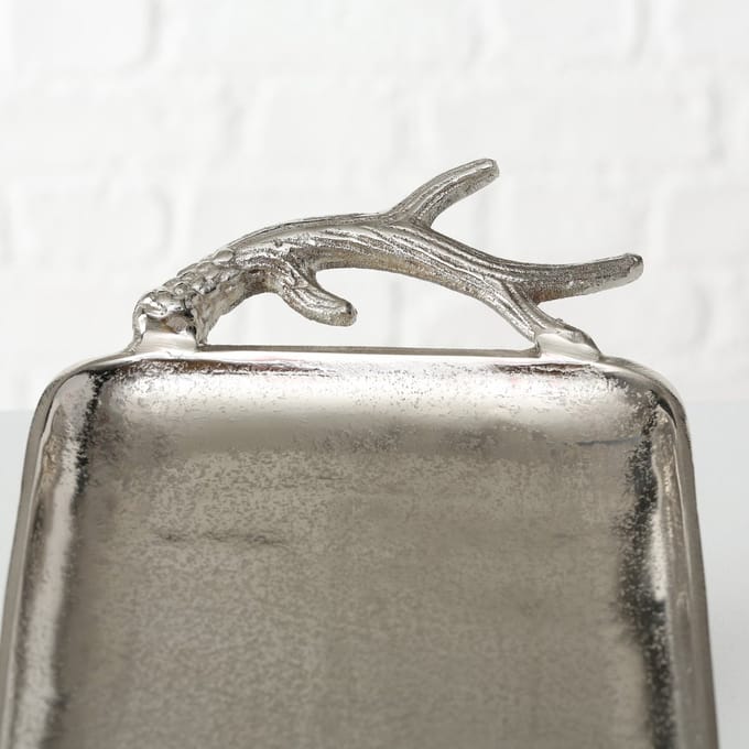 Schaal - Aluminium - Dikte 5cm - Zilver -51x19cm - Gewei