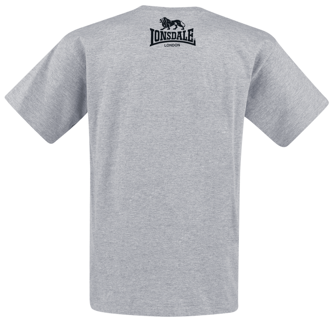 Lonsdale London Logo Heren T-shirt - grijs - M