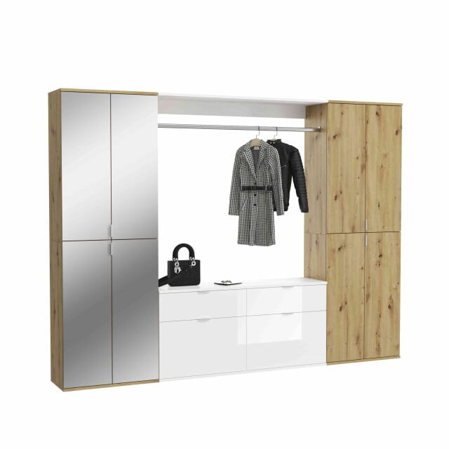 ProjectxKombi Artisan NB witte spiegel - 34x243x193cm