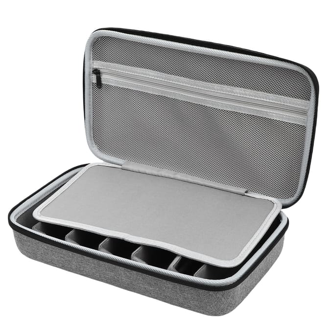 Reis Zonnebril Etui Sleuf Bril Hard Opbergdoos voor Meerdere Paren Grijs gray