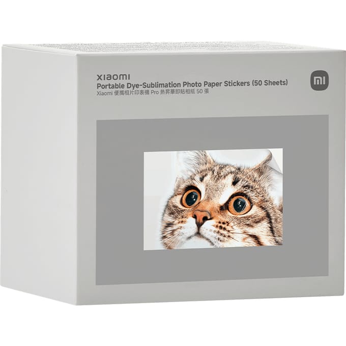 Xiaomi Portable Dye-Sublimation Photo Paper Stickers (50 Sheets)