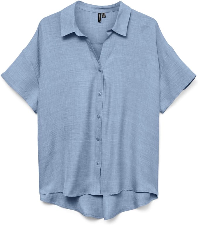 VERO MODA - VMMELANEY QUEENY SS SHIRT WVN - Dames - Blouses