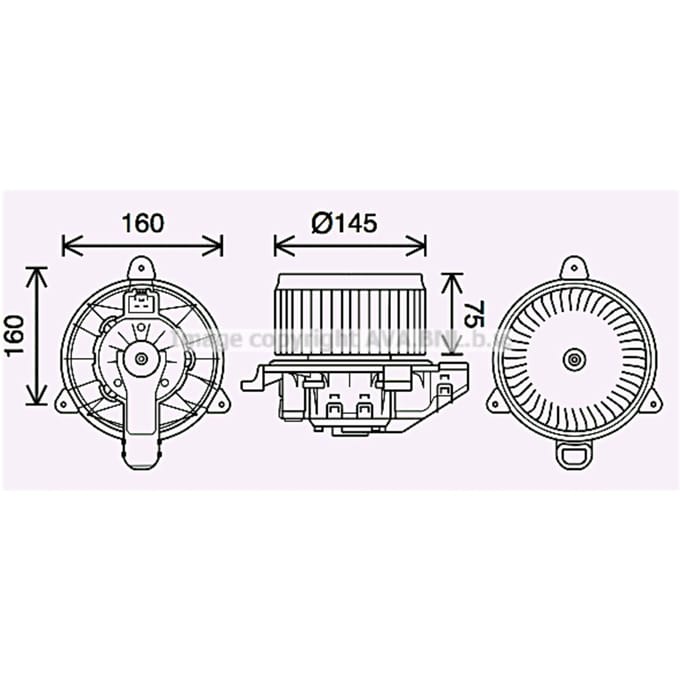 Interieurventilator AVA COOLING FD8626