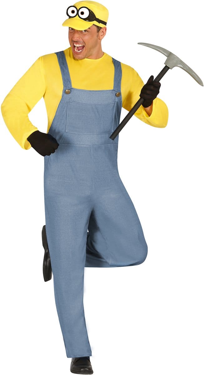 Gele Grappige Mijnwerker - Man