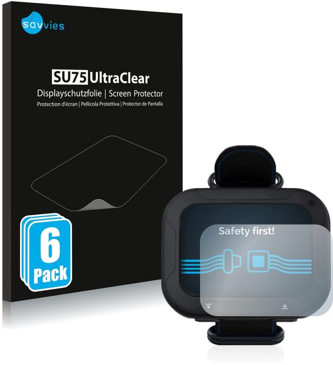 Savvies - Screenprotector voor Aqualung i770R - Folie Beschermfolie transparant 6 Stuks
