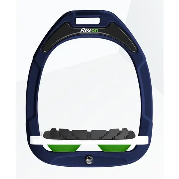 Geïnclineerde stijgbeugels Grip Marine/Wit/Groen Flex-On Green Composite