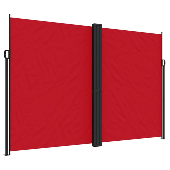 vidaXL - Windscherm - uittrekbaar - 220x600 - cm - rood