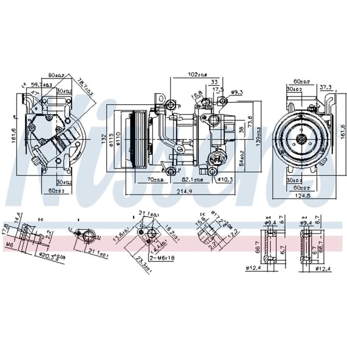 Compressor, airconditioner NISSENS 89528
